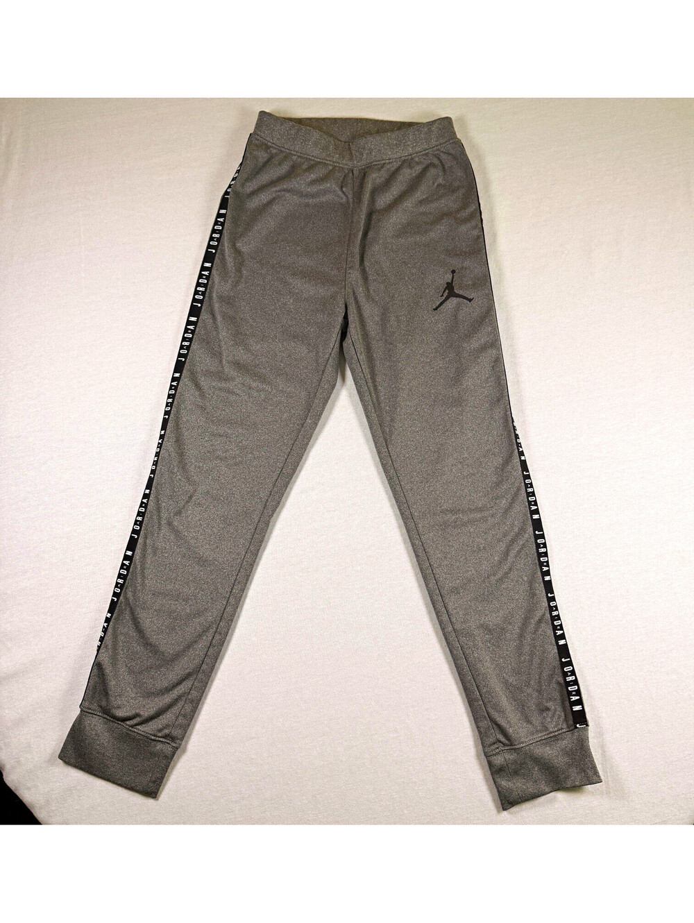 Nike Air Jordan Boys Gray Sweats Jumpman Side Tape Joggers